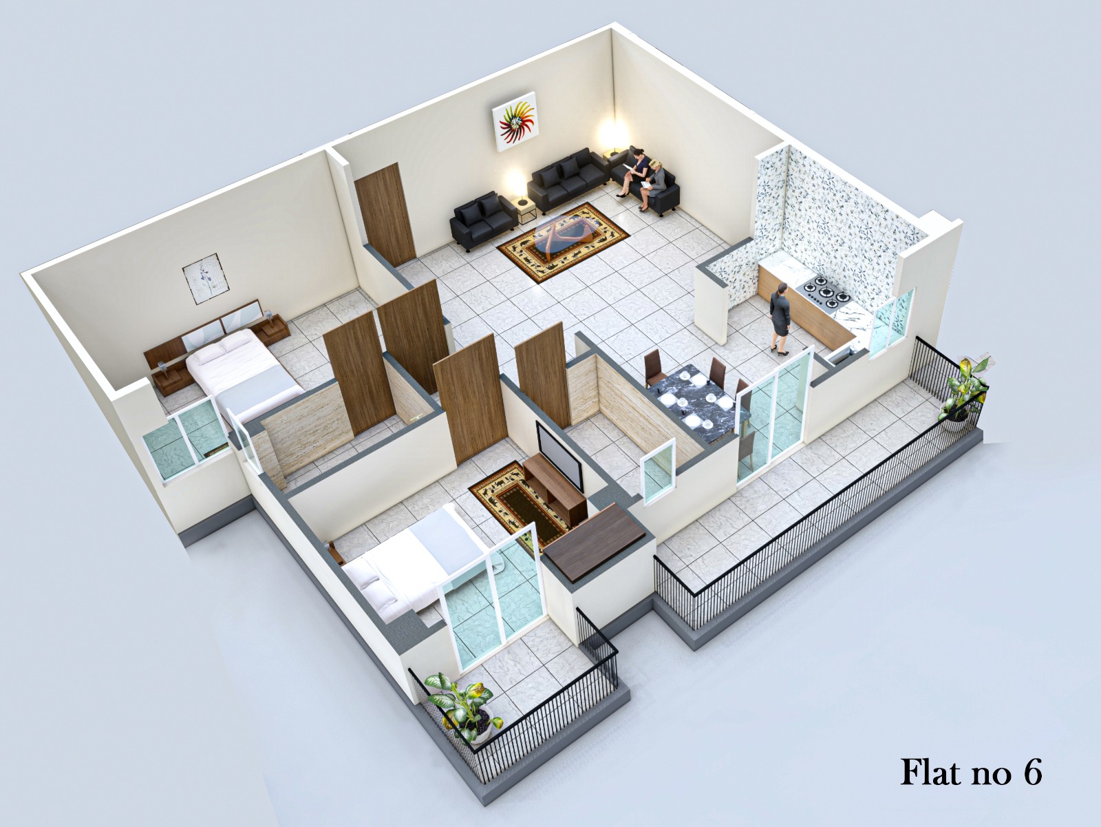 3 BHK Floor Plan